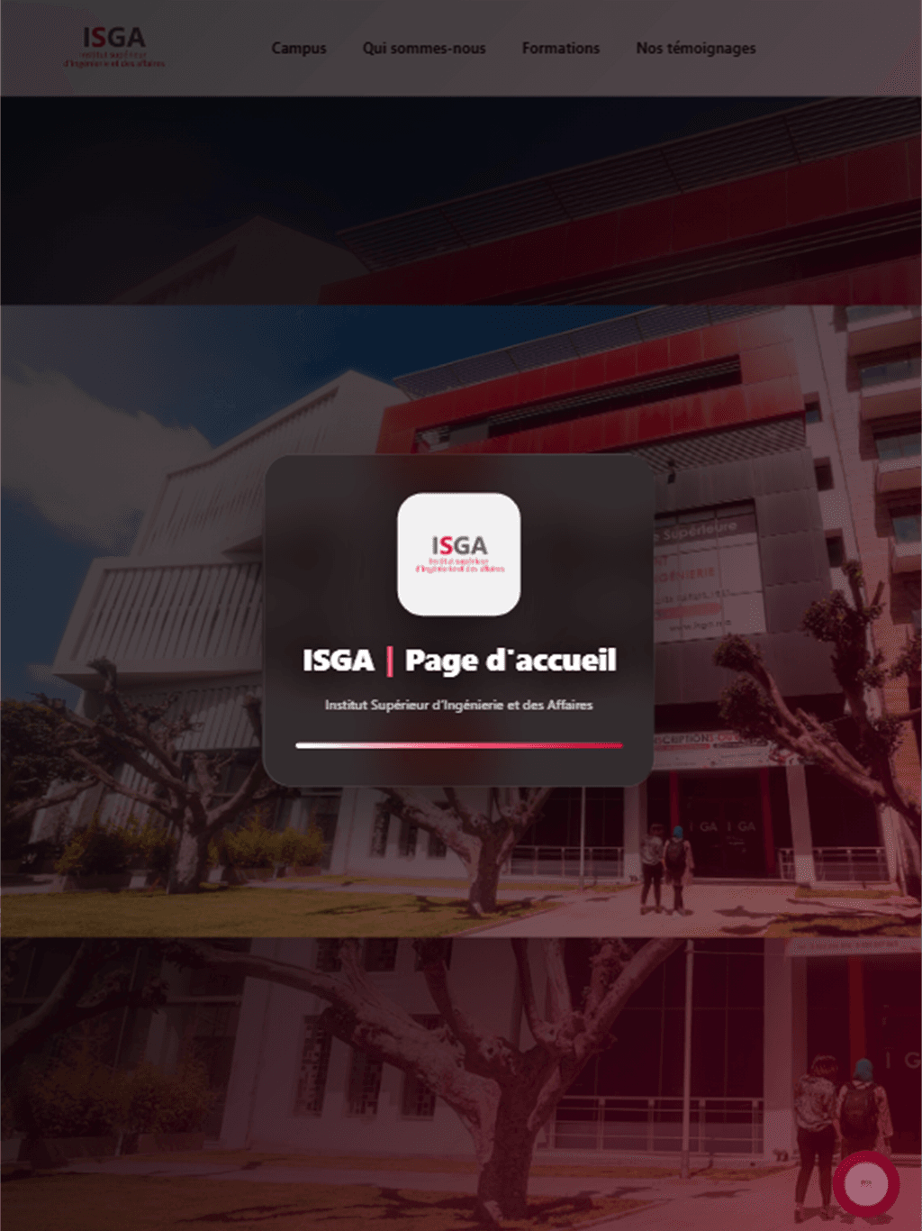 Accueil ISGA - Expérience immersive