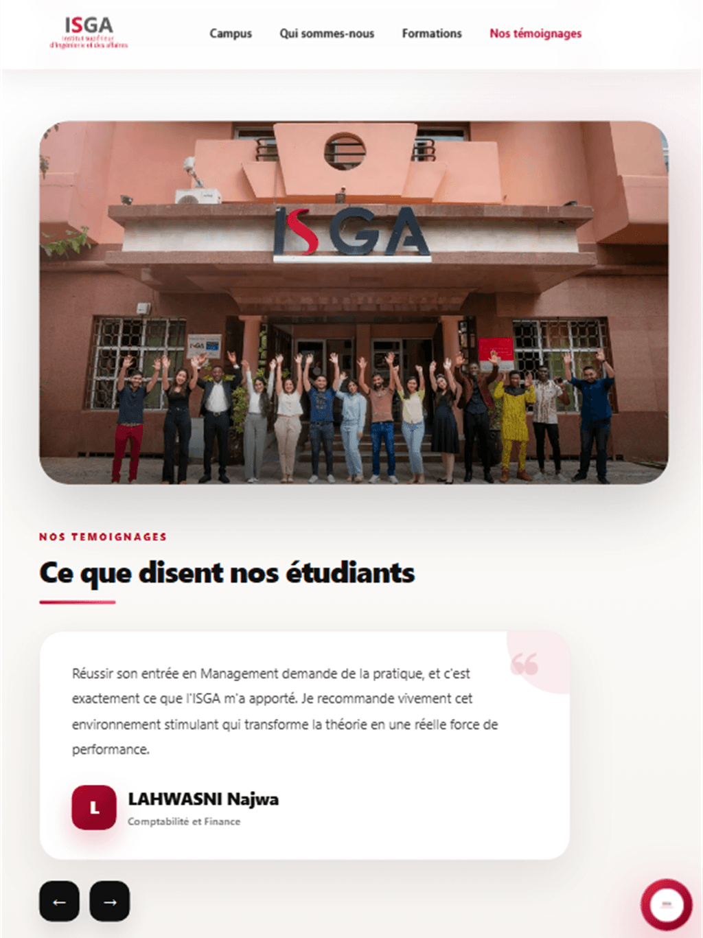Témoignages ISGA - Parcours éditorial